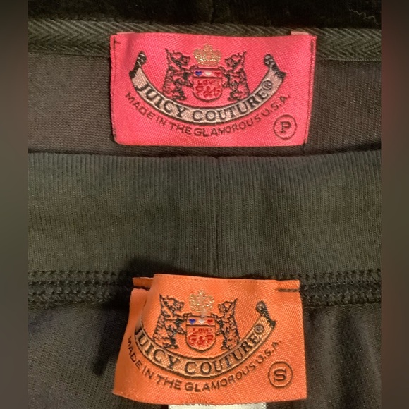 Juicy Couture 90s Velour Pants 30 x 33 Zip Up Hoodie Tracksuit - Picture 12 of 14